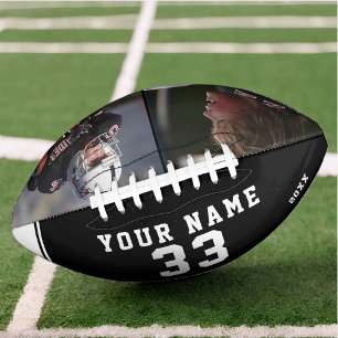 Black and White Player Name Number 2 Photo Football