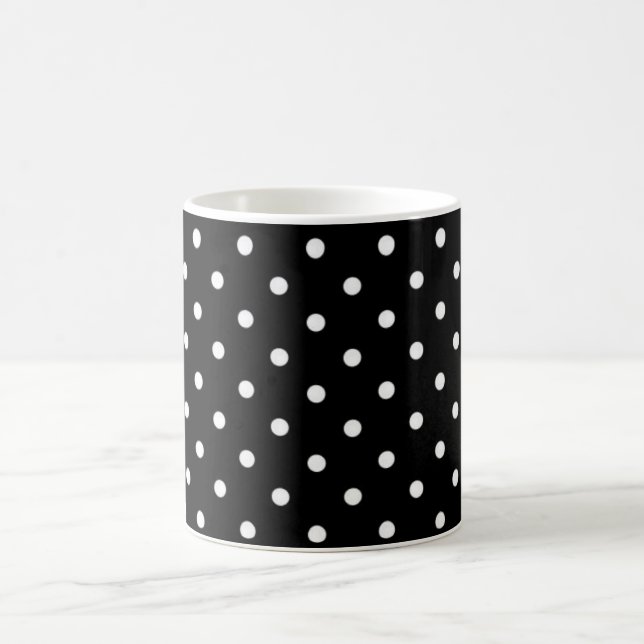 Black And White Polka Dot Coffee Mug (Center)