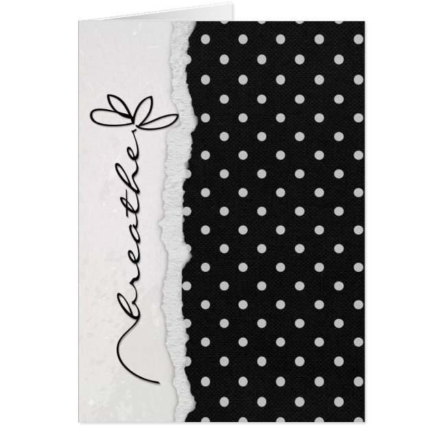 black and white polka dot flower (Front)
