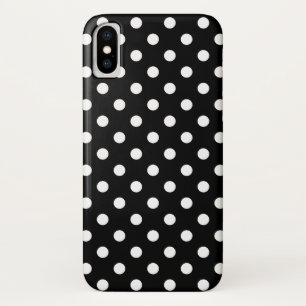 Black and White Polka Dot iPhone X Case-Mate iPhone Case