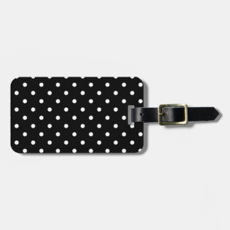 Black And White Polka Dot Luggage Tag