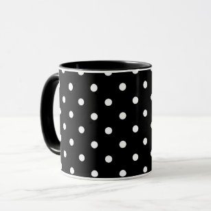 "Black and White Polka Dot" Mug