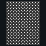 Black and White Polka Dot Pattern Flyer<br><div class="desc">Black and White Polka Dot Pattern</div>