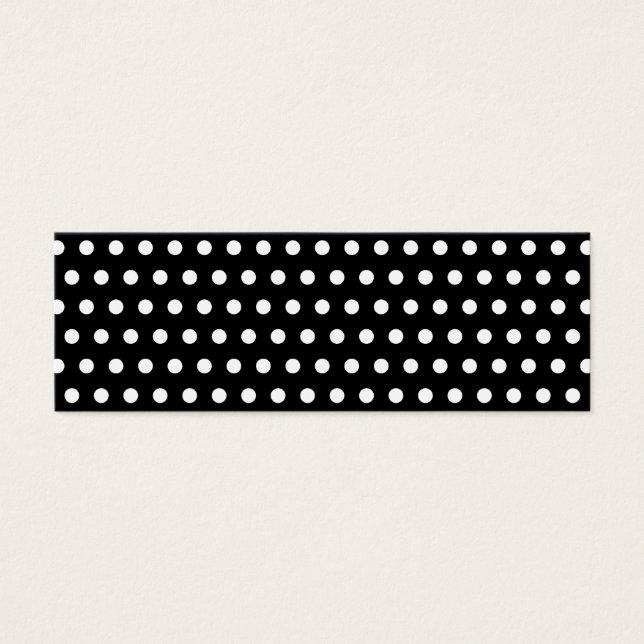 Black and White Polka Dot Pattern. Spotty. (Front)