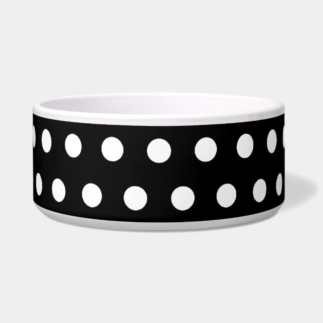 Black and White Polka Dot Pattern. Spotty. (Front)