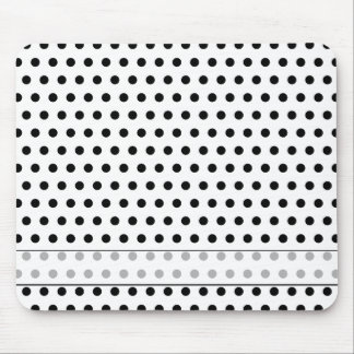 Black and White Polka Dot Pattern. Spotty. Mouse Pad