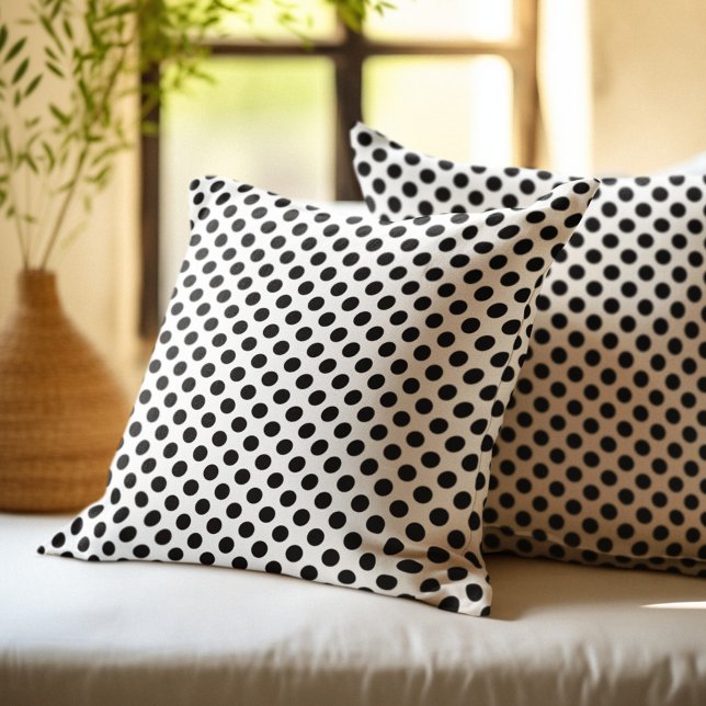 Black and White Polka Dots Cushion (Creator Uploaded)