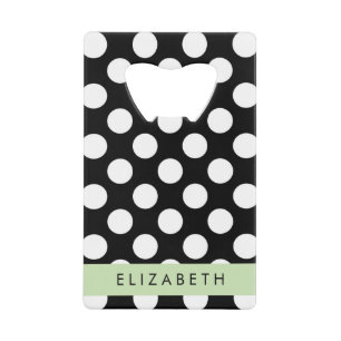 Black and White Polka Dots, Dotted, Your Name