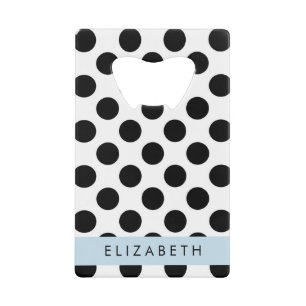 Black and White Polka Dots, Dotted, Your Name