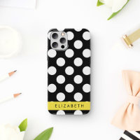 Black and White Polka Dots, Dotted, Your Name