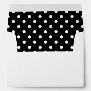Black and White Polka Dots Envelope
