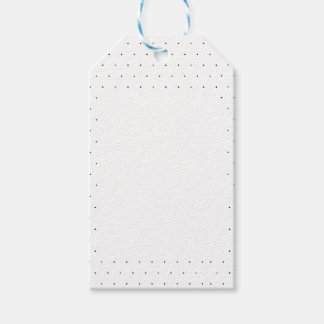 Black and White Polka Dots Pattern Gift Tags