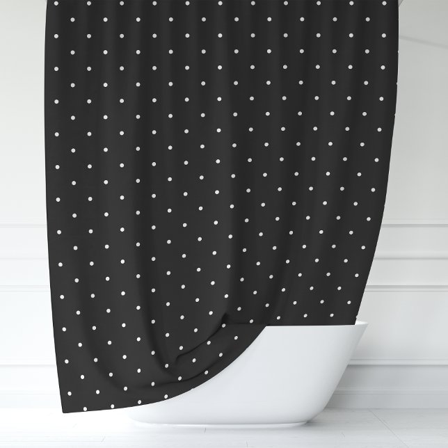 Black and White Polka Dots Shower Curtain (Creator Uploaded)