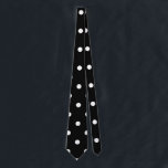Black and white Polka Dots Tie<br><div class="desc">Black and white polka dots pattern.</div>