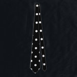 Black and white Polka Dots Tie<br><div class="desc">Black and white polka dots pattern.</div>