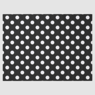 Black and White Polka Dots Tissue Paper