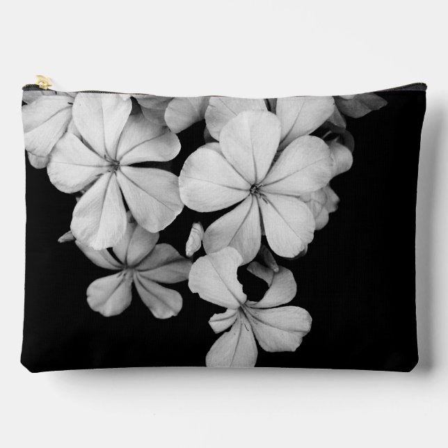 Black and White Postcard Design Accessory Pouch (Front)
