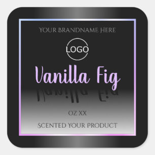 Black and White Product Labels Luminous Frame Logo