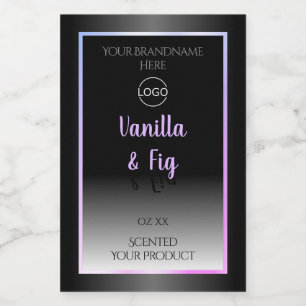 Black and White Product Labels Luminous Frame Logo