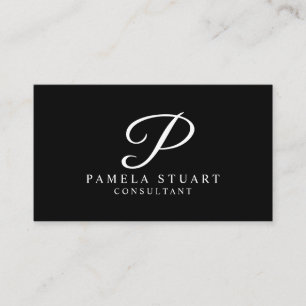 Black and White Professional Appointment Card