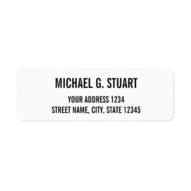 Black and White Professional Bold Text (Front)