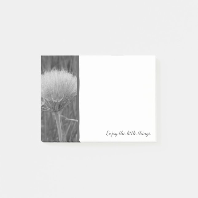 Black and White Puff Post-It Notes (Front)