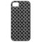 Black and White Quatrefoil Clover Pattern