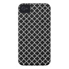 Black and White Quatrefoil Pattern