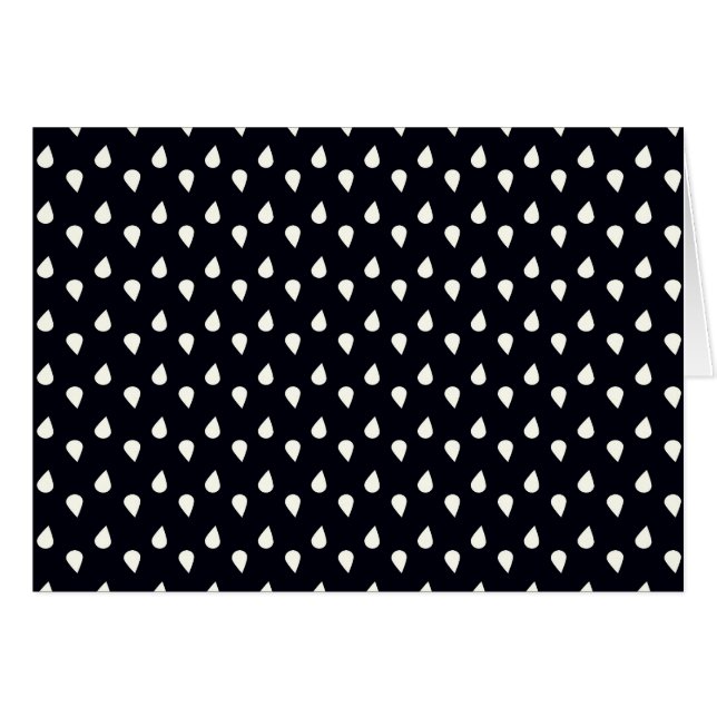 Black and White Raindrops (Front Horizontal)