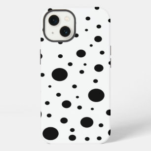 Black and White Random Dots iPhone 13 Case