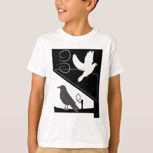 Black and White_Raven and Dove T-Shirt