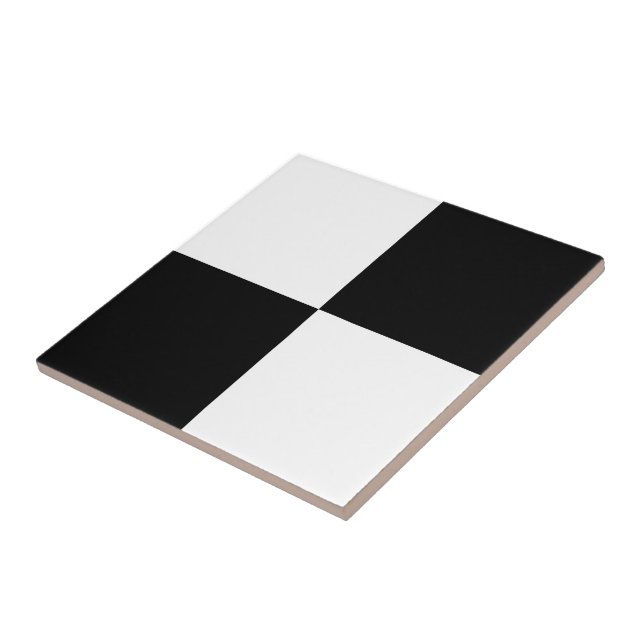 Black and White Rectangles Tile (Side)