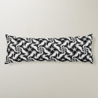 Black And White Repeating Motif | Seahorse Pattern