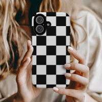 Black and White Retro Check