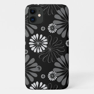 Black and White Retro Floral Case-Mate iPhone Case