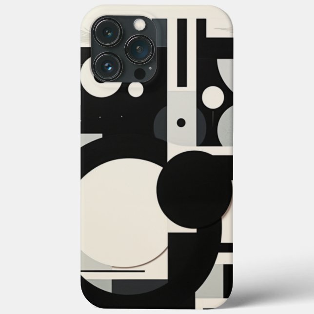 Black and White Retro Iphone case (Back)