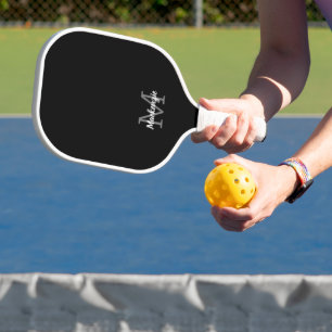 Black and White Reversed Colours Each Side Monogra Pickleball Paddle