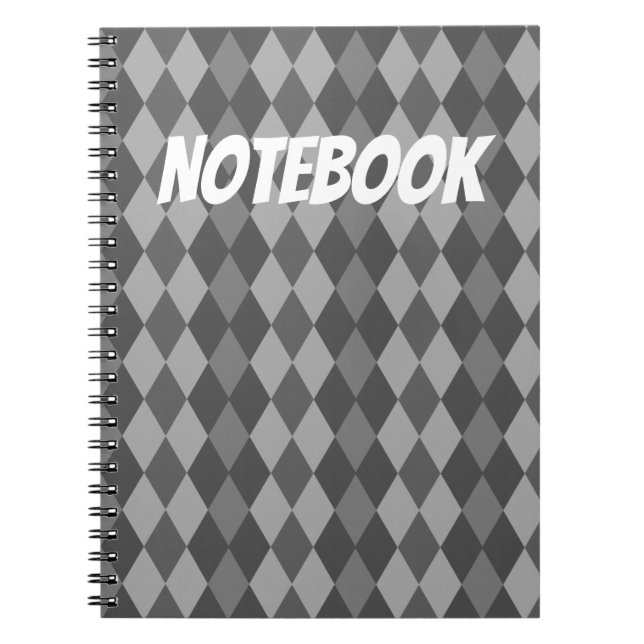 Black and white rhombus notebook (Front)