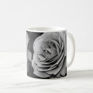 Black and White Rose Coffee Mug