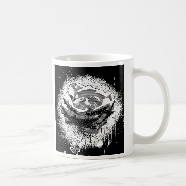 Black And White Rose Fine Art Coffee Mug (Right)
