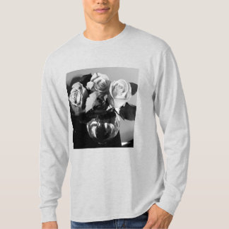 black and white rose shirt