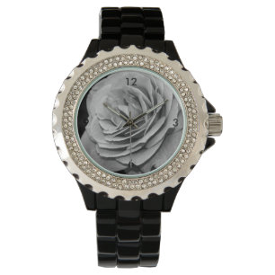 Black and White Rose Watch