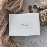 Black and White RSVP Address Label