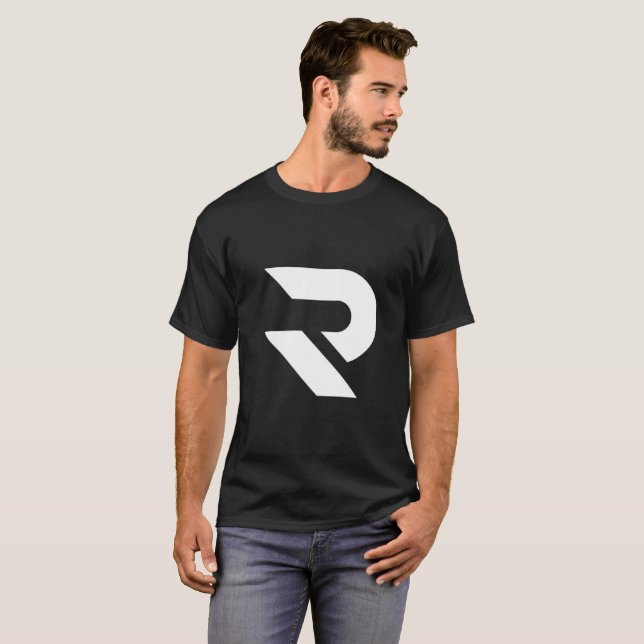 Black and white RumaTube  t-shirt (Front Full)