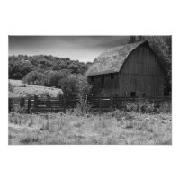 Black and White Rustic Barn