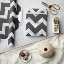 Black and white Rustic Chevron pattern