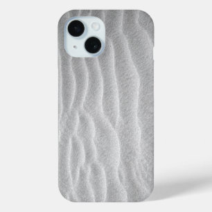 Black and White Sand Ripples iPhone 15 Case