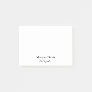 Black and White School  Post-it Notes