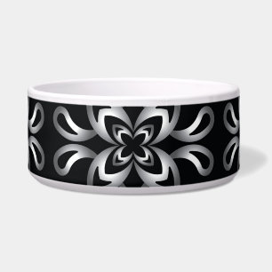 Black and white seamless pattern on  bowl