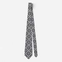 black and white seamless pattern on tie